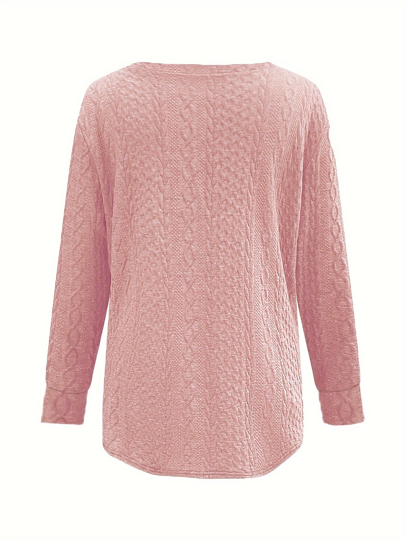 Pull à col rond de couleur unie 1XL au 5XL