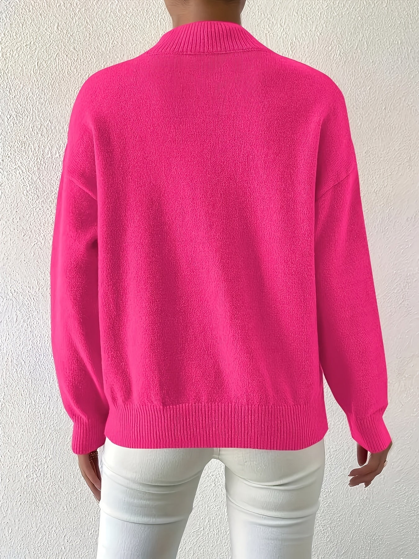 Pull en tricot à col montant grande taille du XL au 5XL MAEJORKEN