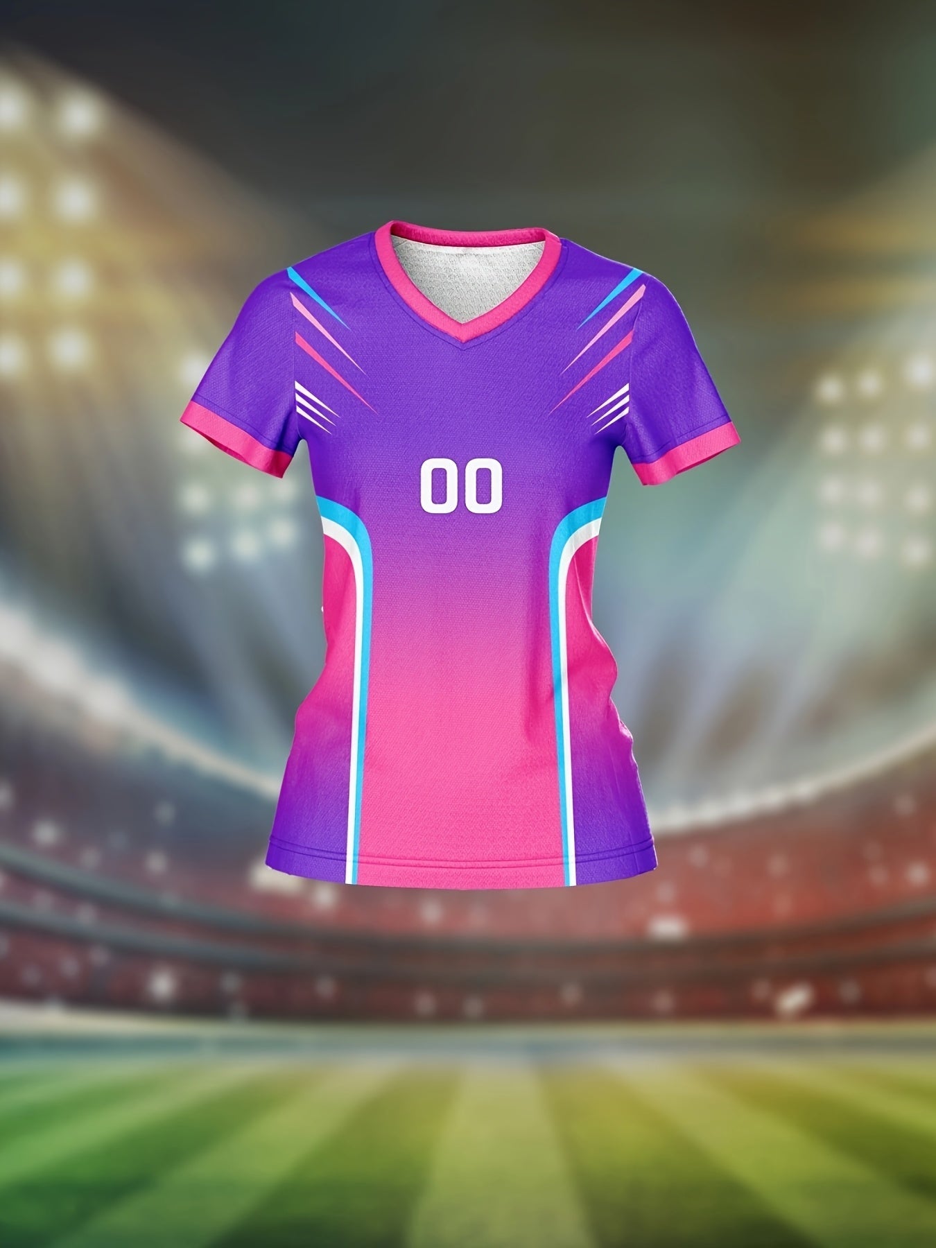 T-shirt col en V femmes personnalisable du XXS au 2XL MAEJORKEN