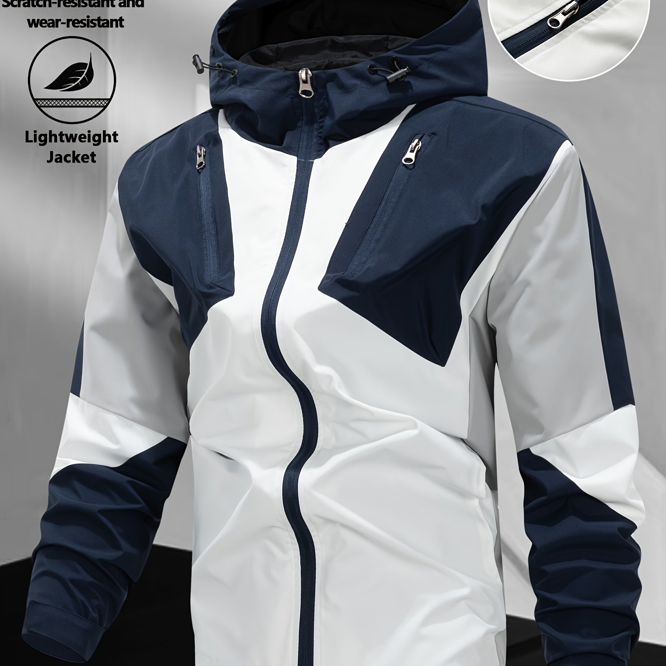 Veste coupe vent avec fermeture à glissière du XS au 2XL MAEJORKEN