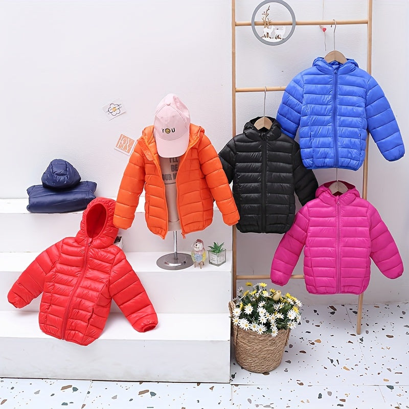 Blouson de couleur unie rembourré pour bébé garçons et filles du 1 ans au 12 ans MAEJORKEN