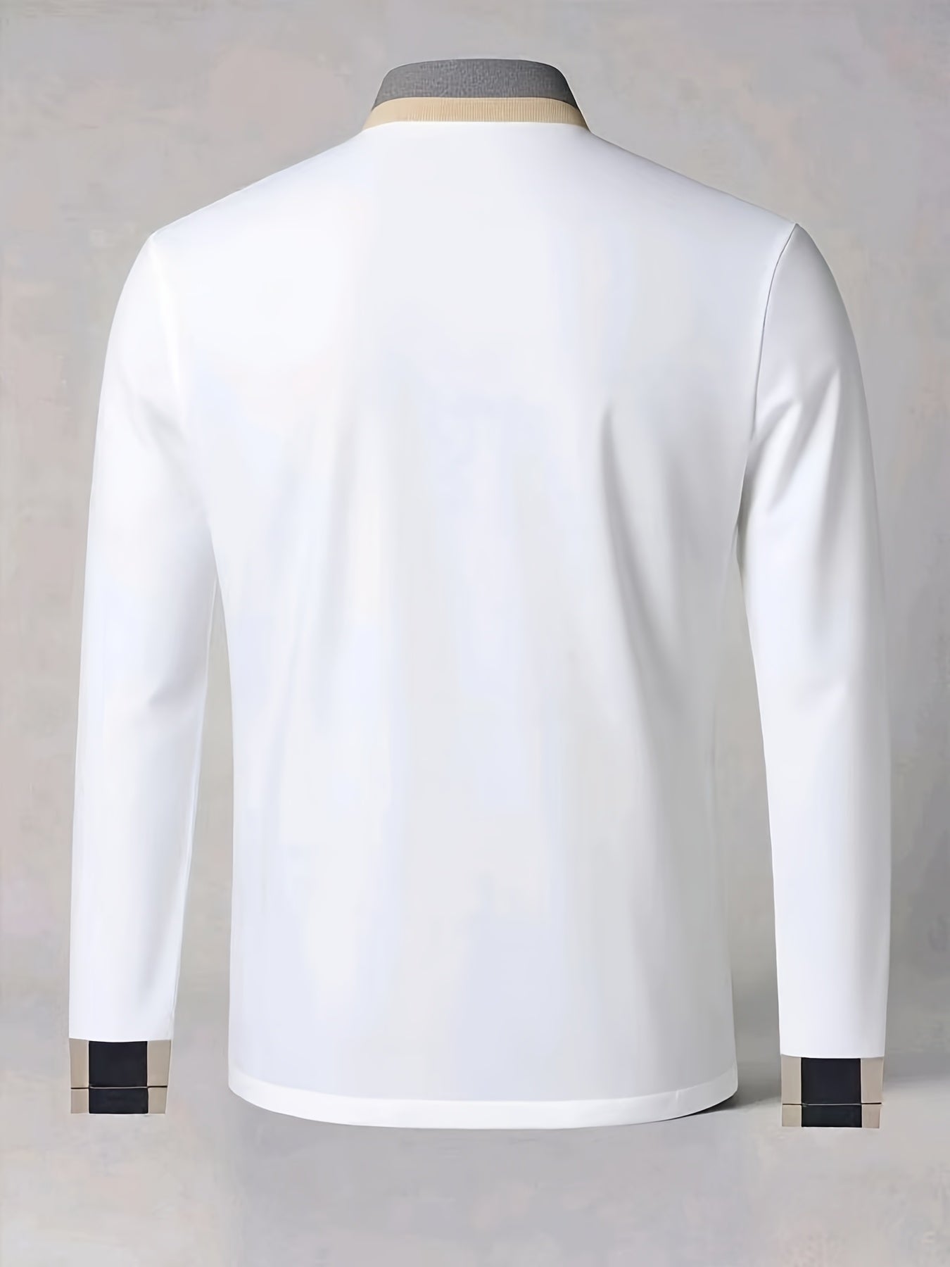 Pull à col boutonné à manches longues du S au 2XL