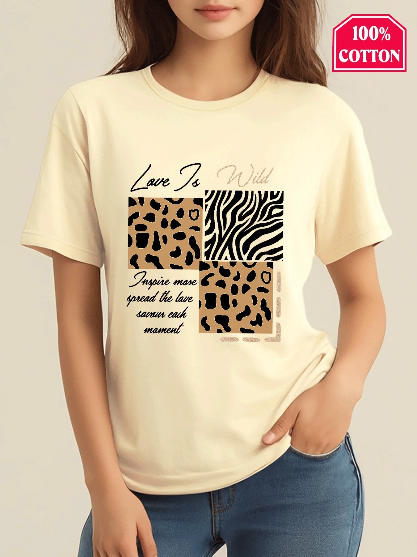 T-shirt en coton pour filles imprimé du 3 au 14 ans MAEJORKEN