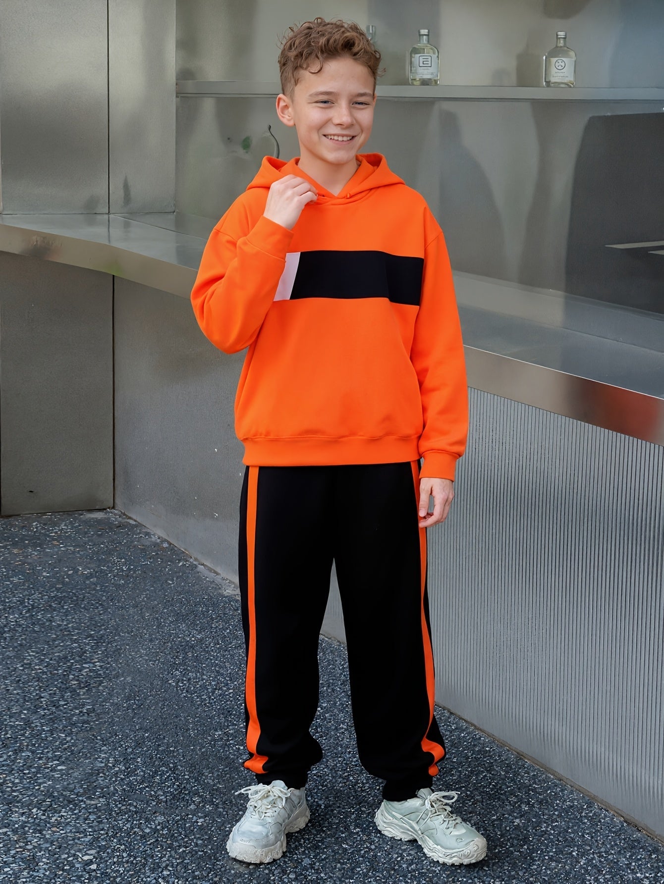Ensemble 2 pièces sweat à capuche et pantalon de survêtement garçons du 8 au 14 ans MAEJORKEN