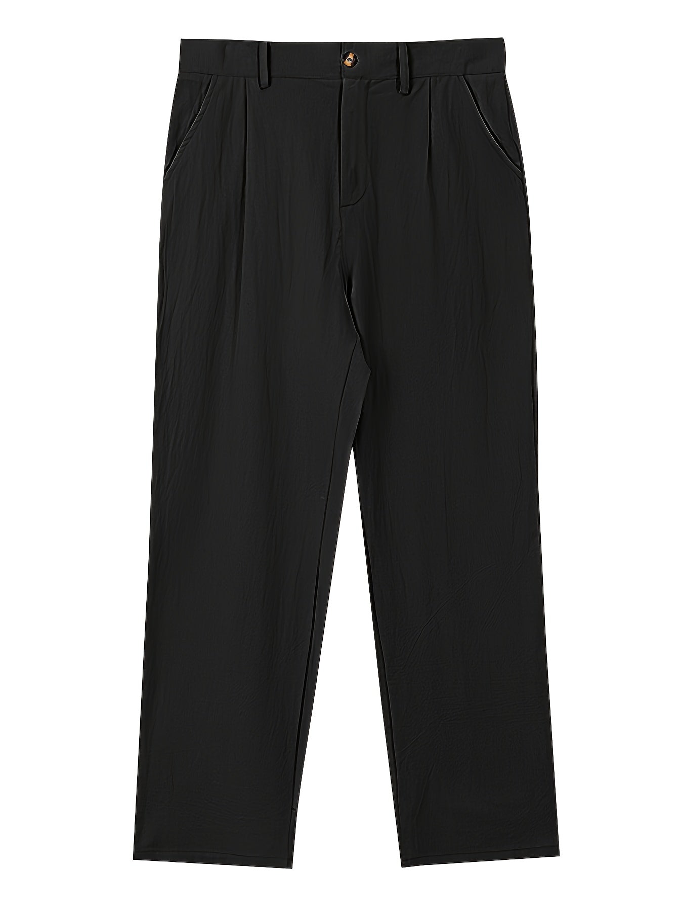 Men's Linen Suit Pants - Heavy-Duty Non-Stretch All-Season Business & Formal Wear, Light Business Casual Dress Trousers with White Piping (Matching Jacket Required), Versatile for Weddings & Office - Ideal Gift MAEJORKEN