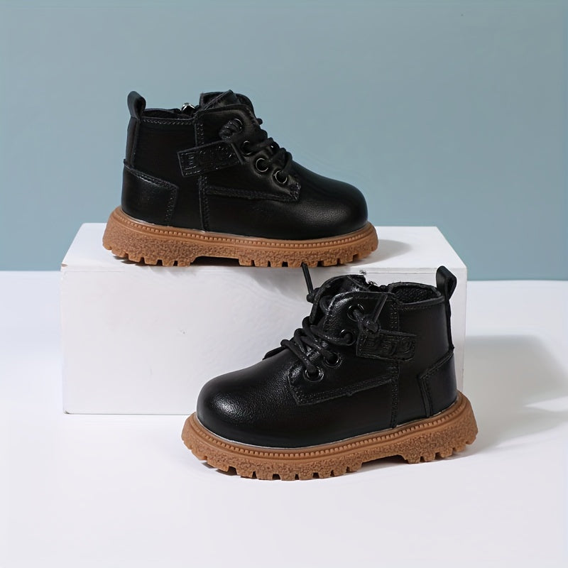 Bottes à la mode avec fermeture éclair latérale pour bébé garçons du 16 au 25 MAEJORKEN