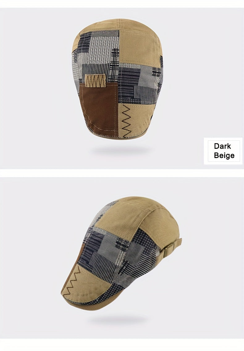 Casquette gavroche patchwork 100 % coton réglable 56-60 cm MAEJORKEN