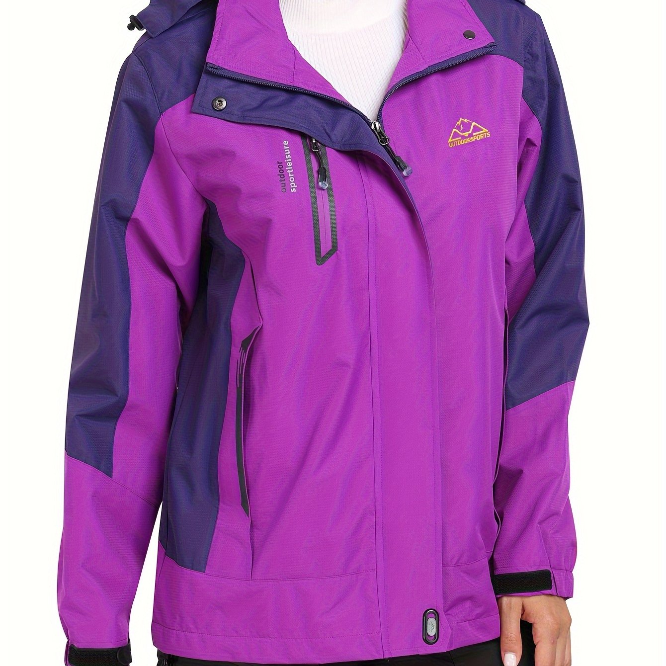Veste d extérieur coupe-vent avec visière à capuche du S au 2XL MAEJORKEN