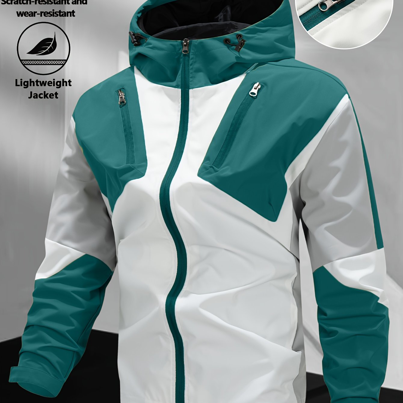 Veste coupe vent avec fermeture à glissière du XS au 2XL MAEJORKEN