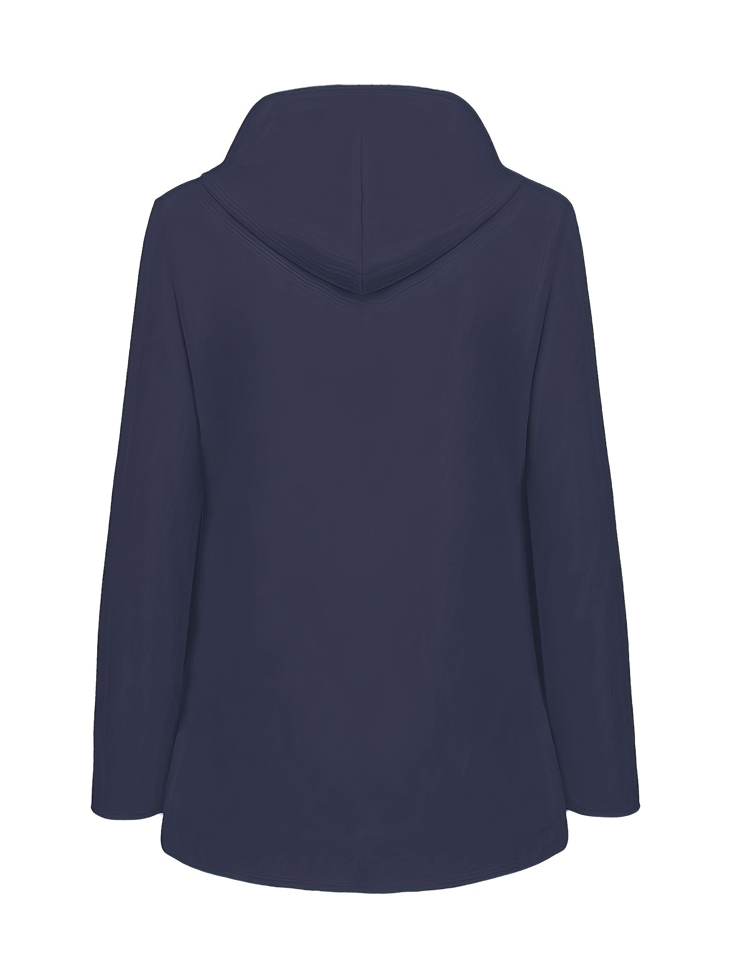 Veste longue à capuche rayée coupe vent femmes du 0XL au 5XL