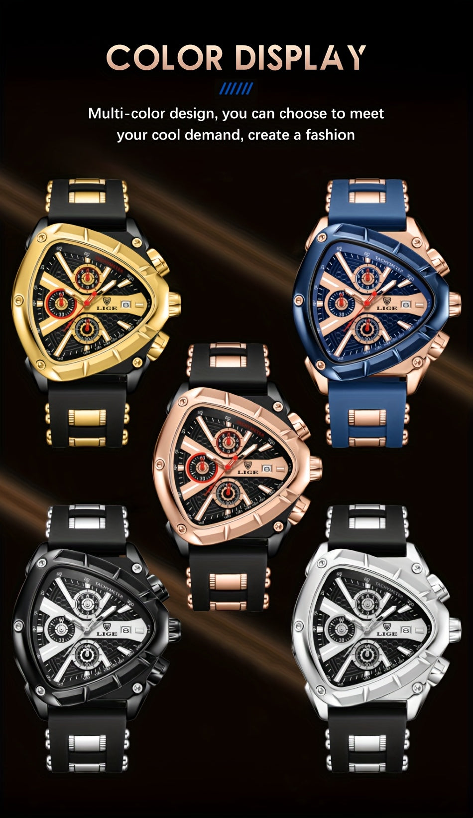 Montre à quartz avec bracelet en silicone ( boitier non inclus ) MAEJORKEN