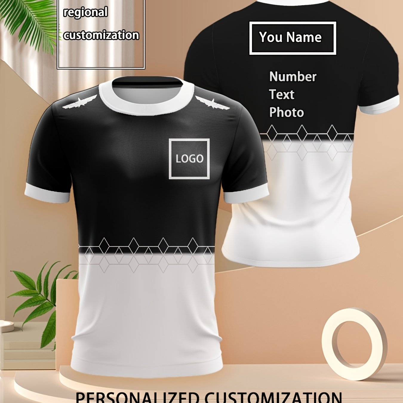 T-shirt de sport décontracté personnalisable imprimé dégradé du XXS au 3XL MAEJORKEN