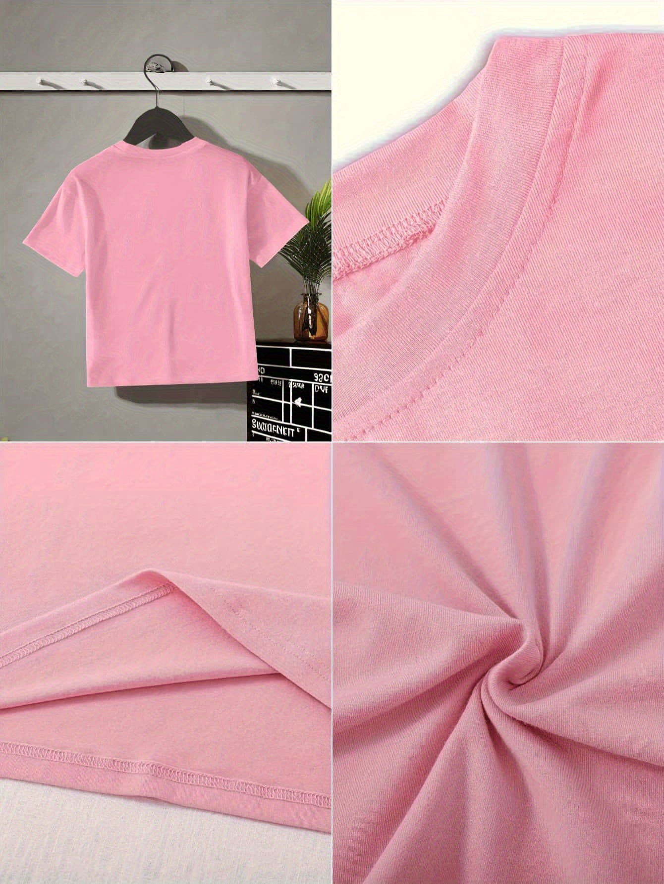 T-shirt à manches courtes décontracté en coton pour filles du 5 au 14 ans MAEJORKEN