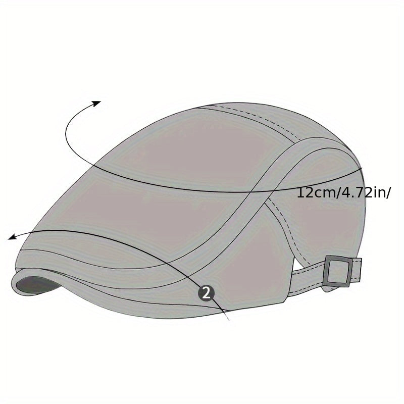 Casquette gavroche style britannique légère avec sangle réglable MAEJORKEN