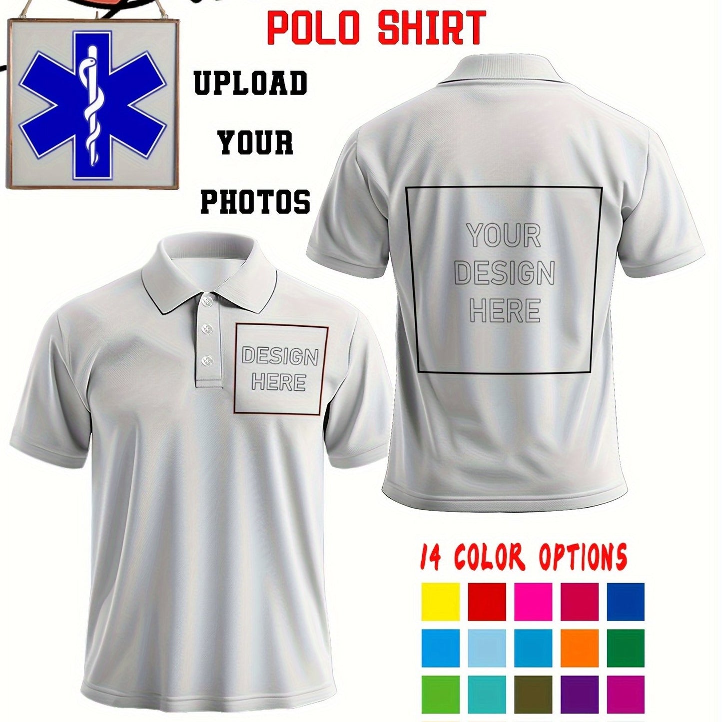 Polo uni personnalisée du S au 2XL