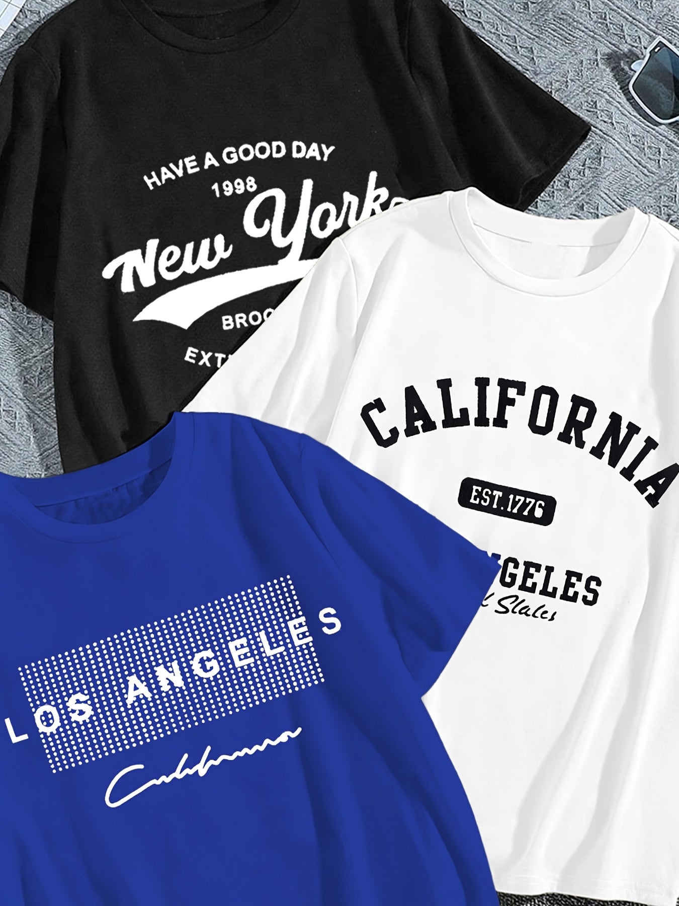 Lot de 3 t-shirt à manches courtes garçons du 8 au 14 ans MAEJORKEN