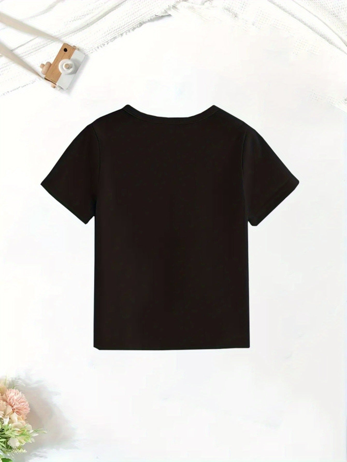 T-shirt uni fille du 1 an au 8 ans