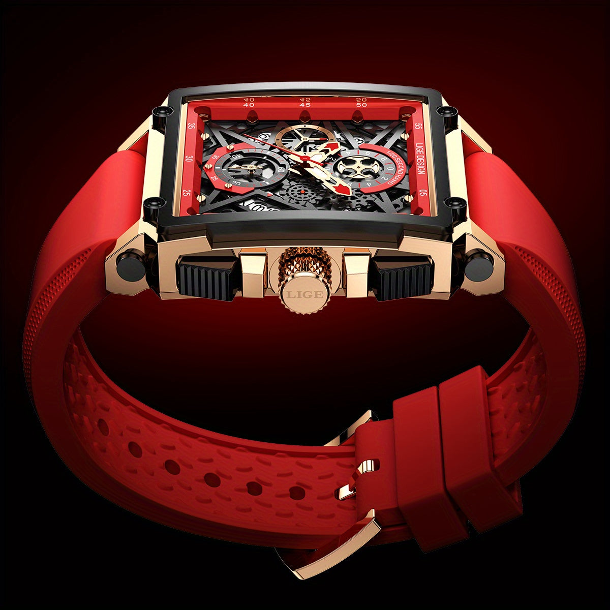 Montre à quartz cadran carré ( boitier non inclus ) MAEJORKEN