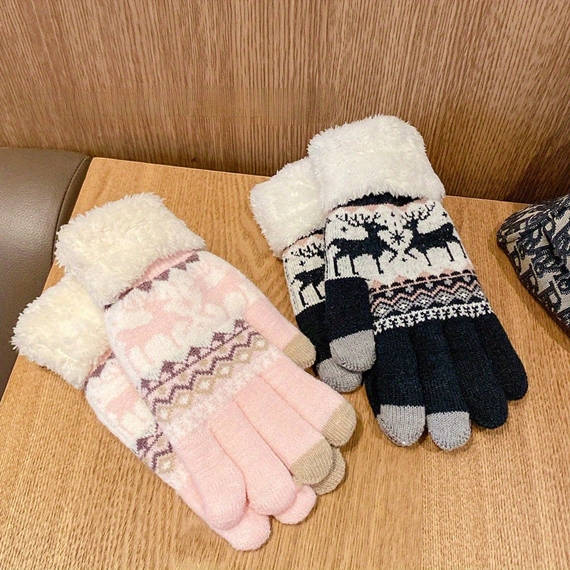 Paires de gants en polyester tricoté MAEJORKEN