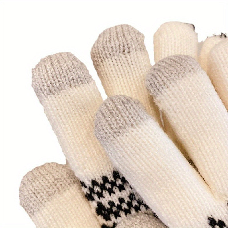 Paires de gants en polyester tricoté MAEJORKEN