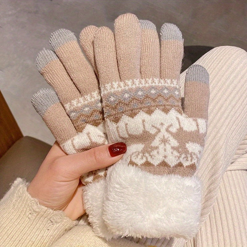 Paires de gants en polyester tricoté MAEJORKEN