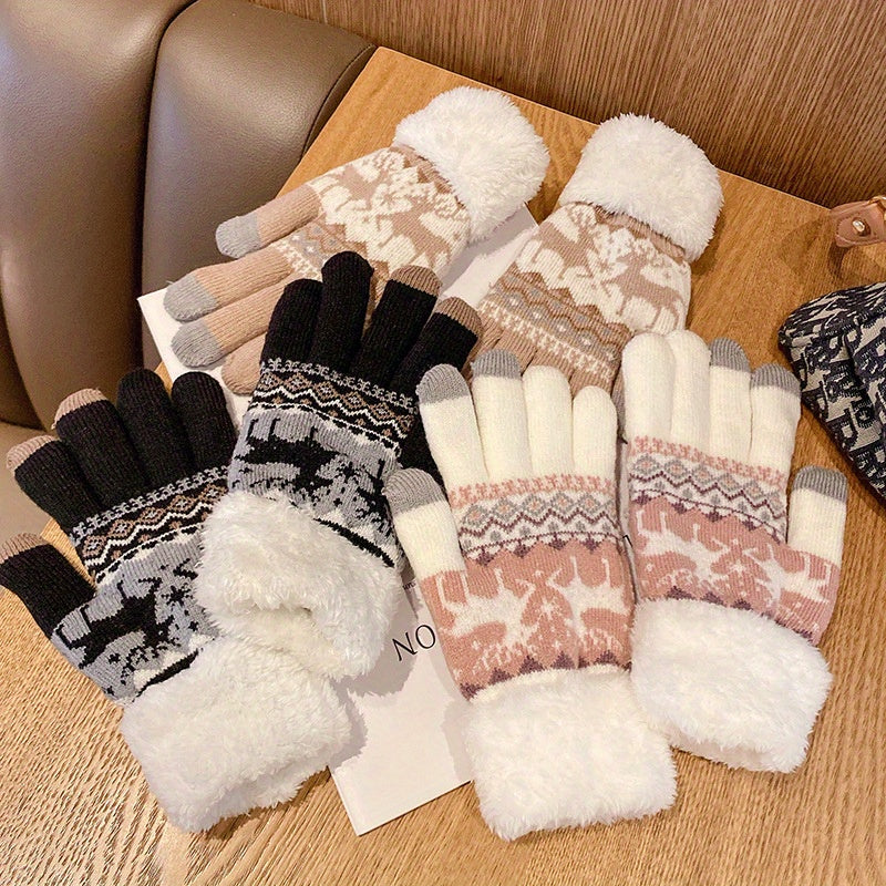 Paires de gants en polyester tricoté MAEJORKEN