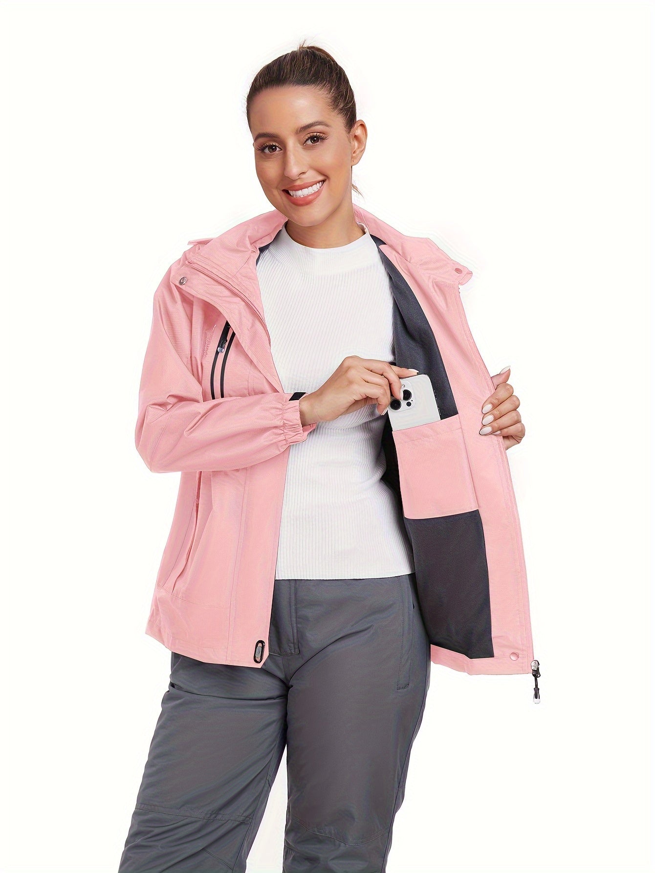 Veste d extérieur coupe-vent avec visière à capuche du S au 2XL MAEJORKEN