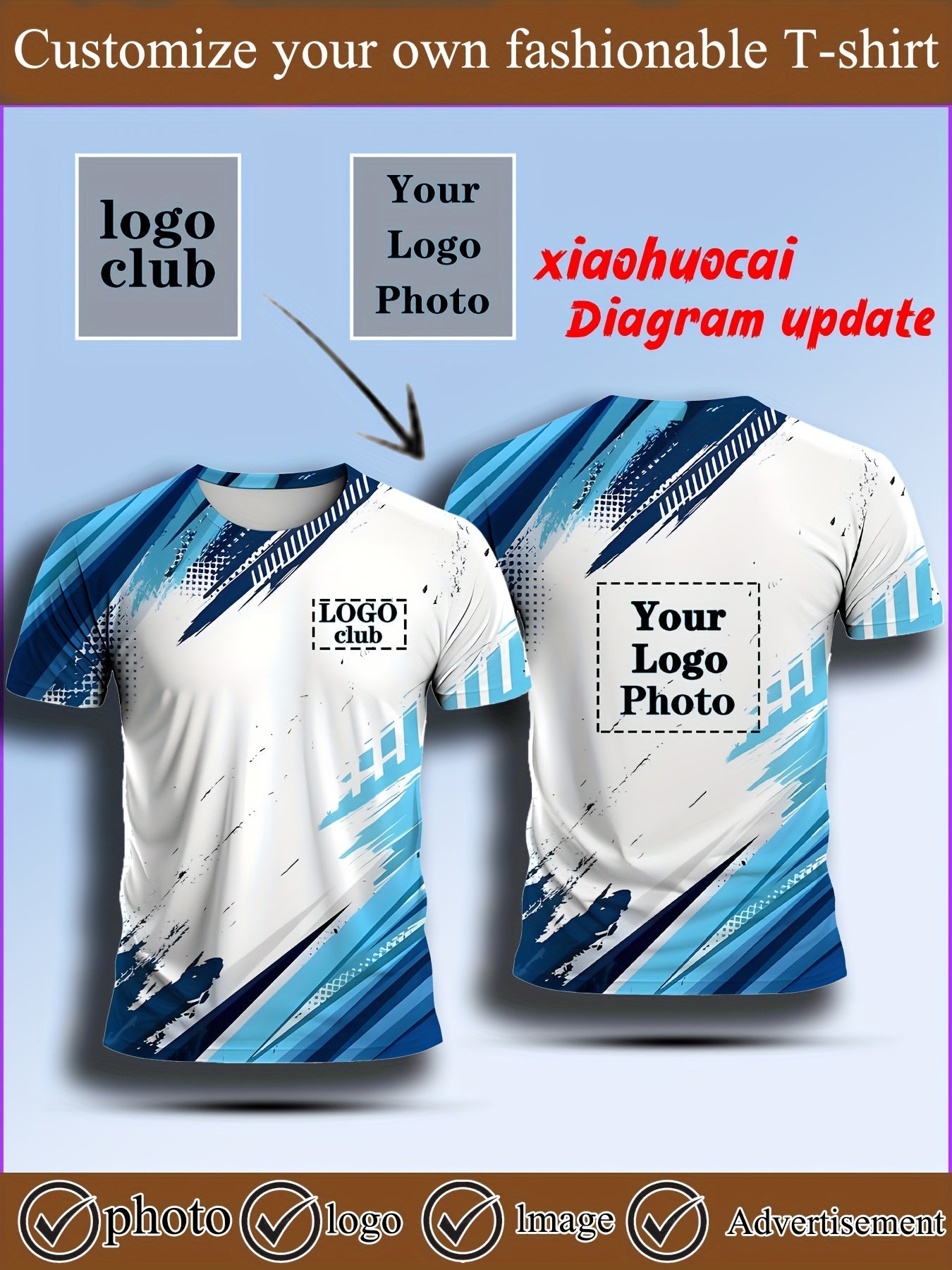 T-shirt imprimé personnalisable du XXS au 3XL MAEJORKEN