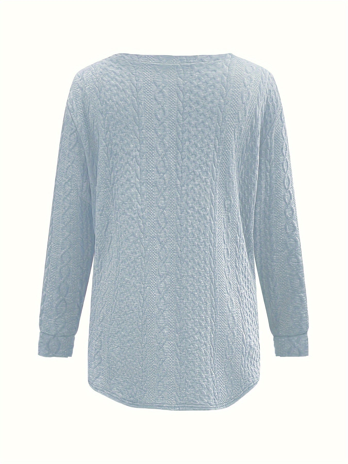 Pull à col rond de couleur unie 1XL au 5XL