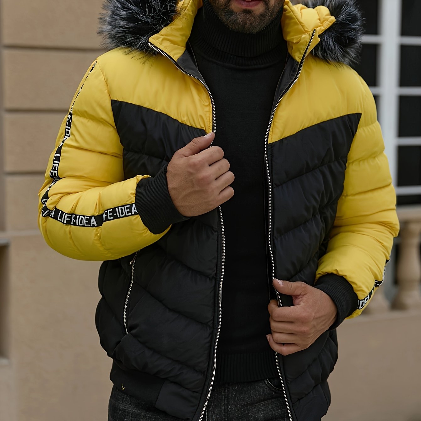 Blouson à capuche grande taille avec doublure du 2XL au 7XL