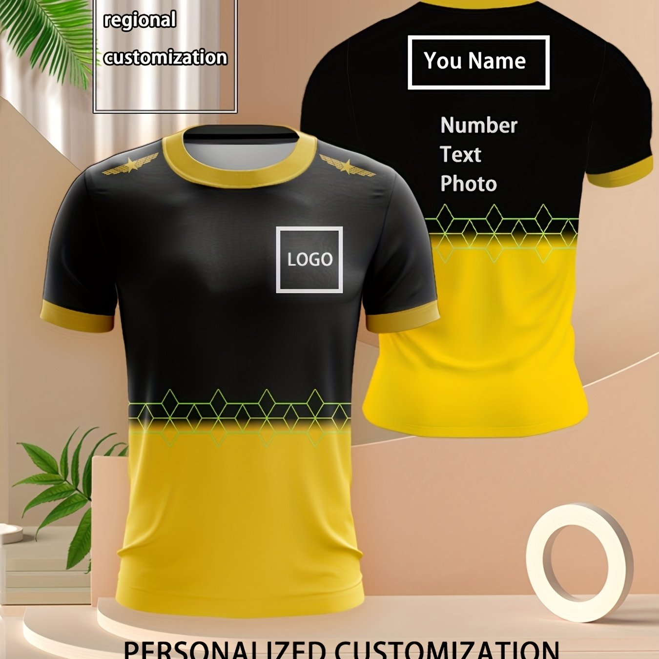 T-shirt de sport décontracté personnalisable imprimé dégradé du XXS au 3XL MAEJORKEN