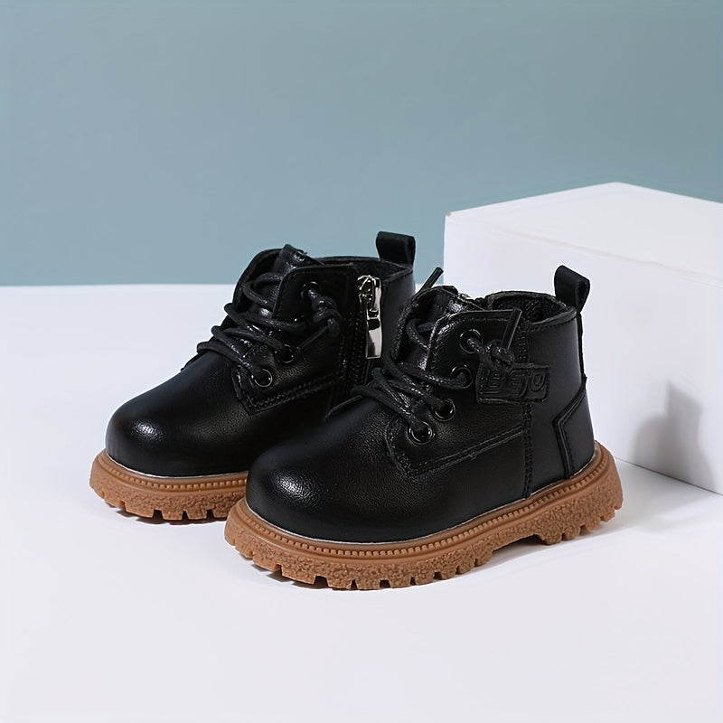 Bottes à la mode avec fermeture éclair latérale pour bébé garçons du 16 au 25 MAEJORKEN