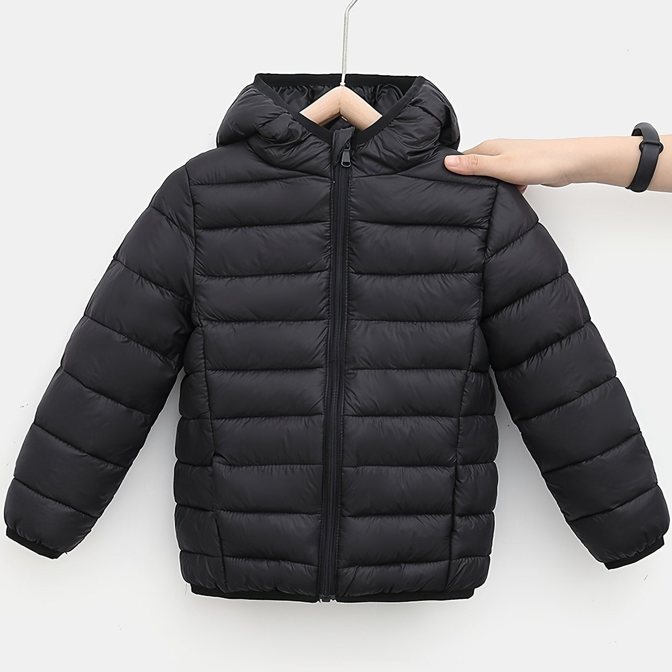 Blouson de couleur unie rembourré pour bébé garçons et filles du 1 ans au 12 ans MAEJORKEN
