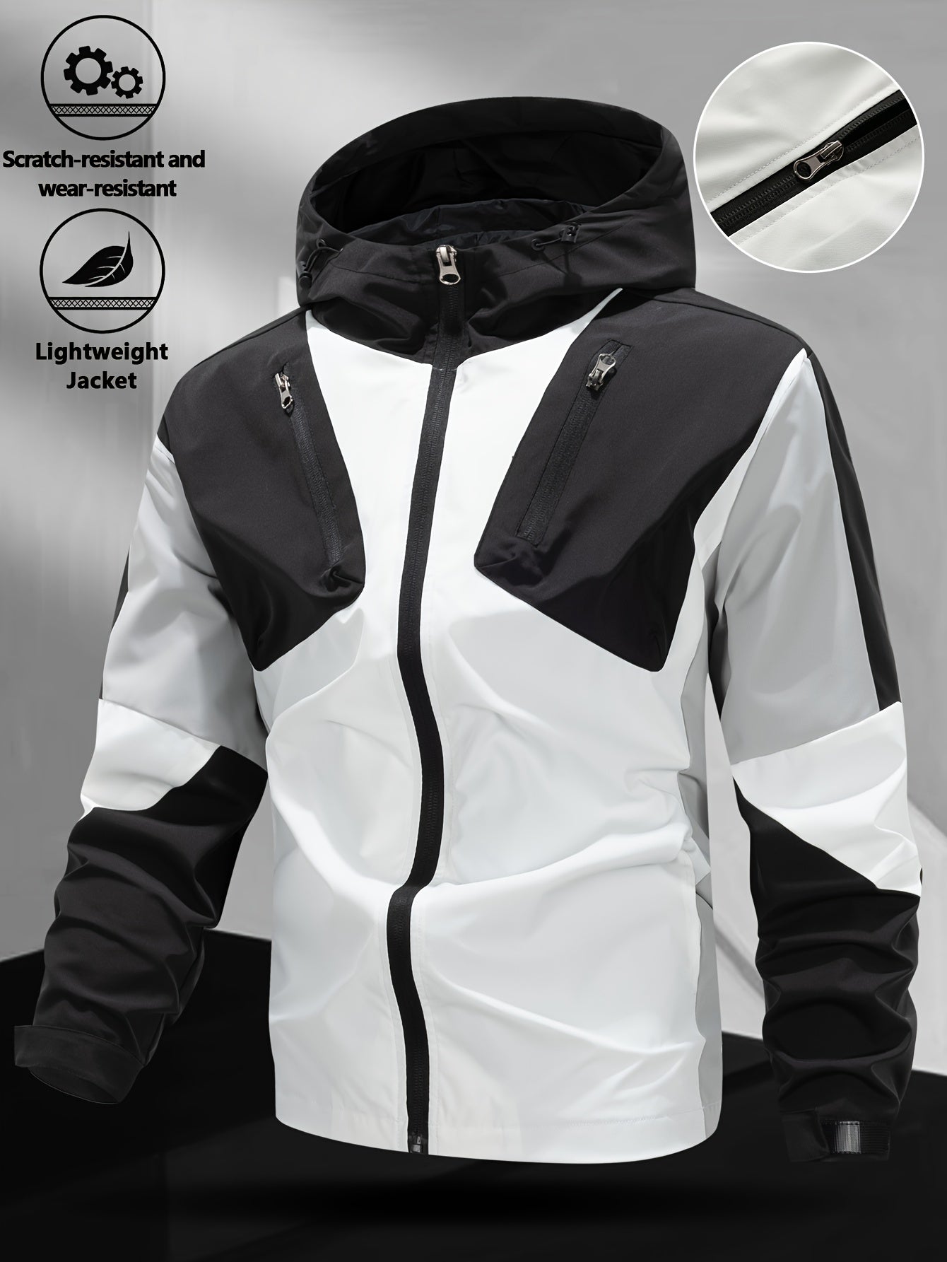 Veste coupe vent avec fermeture à glissière du XS au 2XL MAEJORKEN