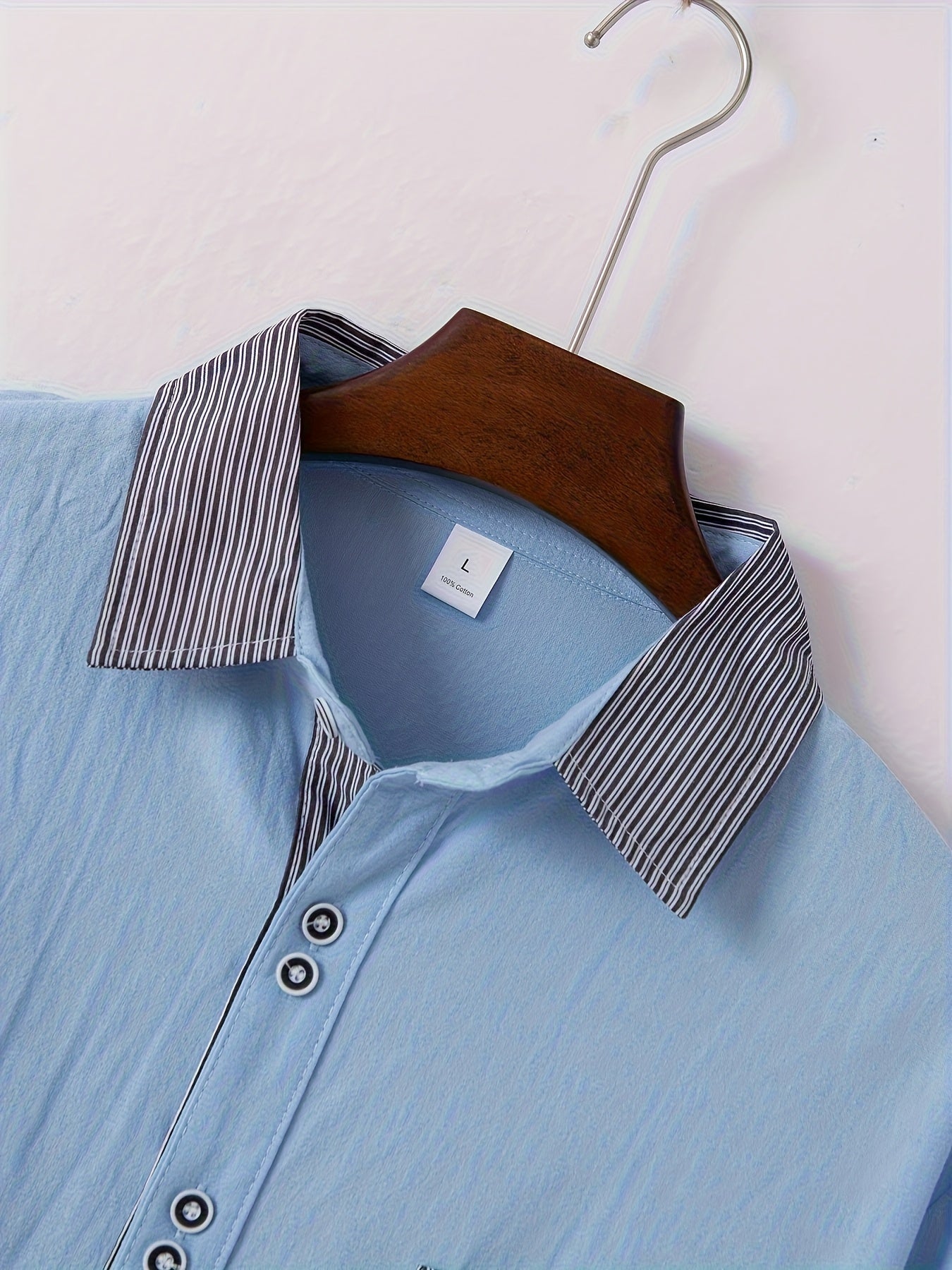 Chemise à manches longues 100 % coton du S au 3XL MAEJORKEN