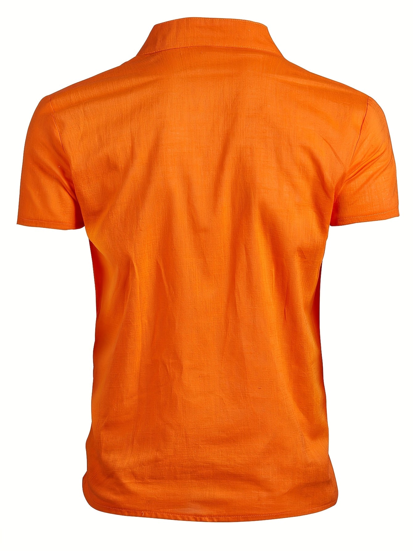 Chemise à manches courtes en coton col montant du S au 3XL MAEJORKEN