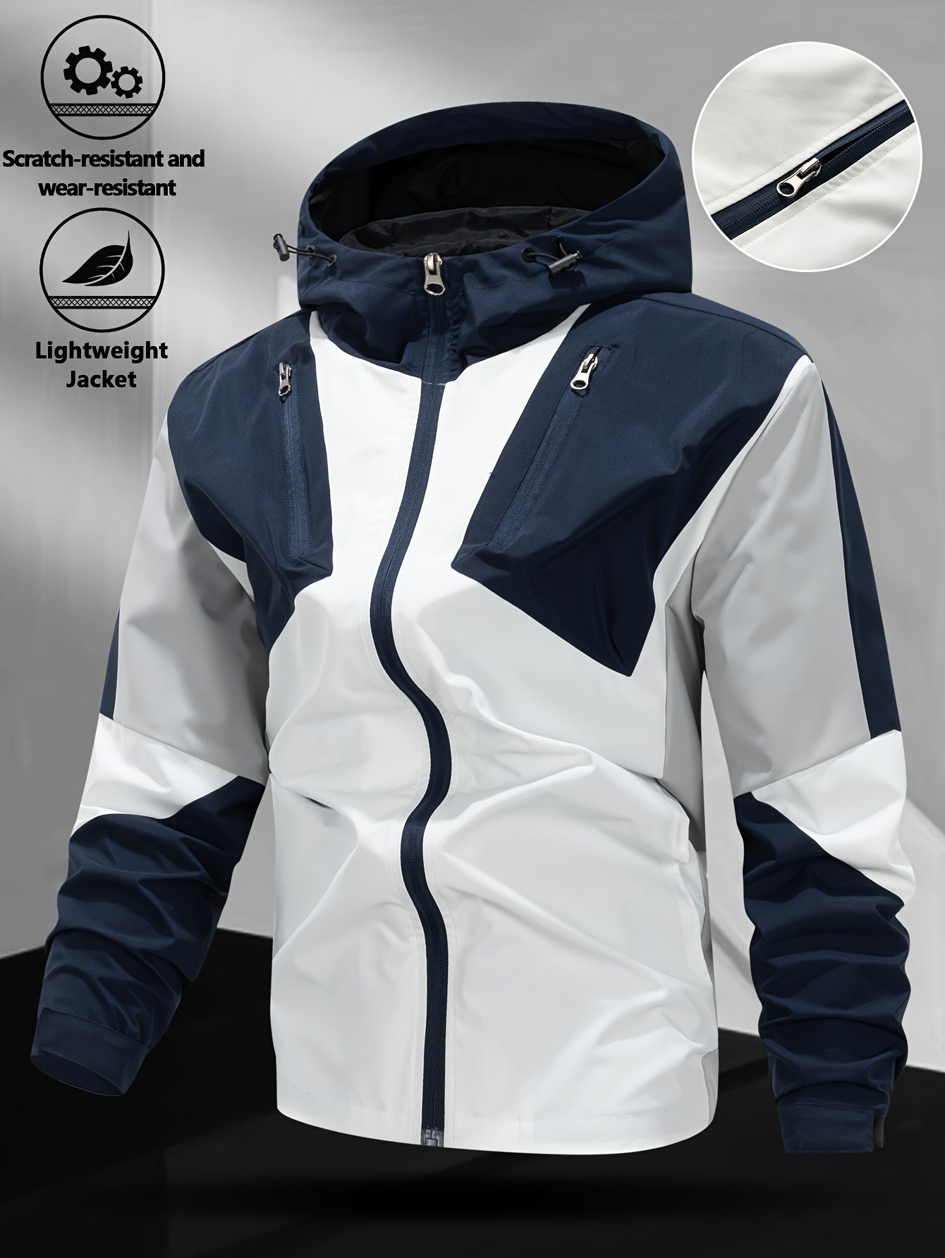 Veste coupe vent avec fermeture à glissière du XS au 2XL MAEJORKEN