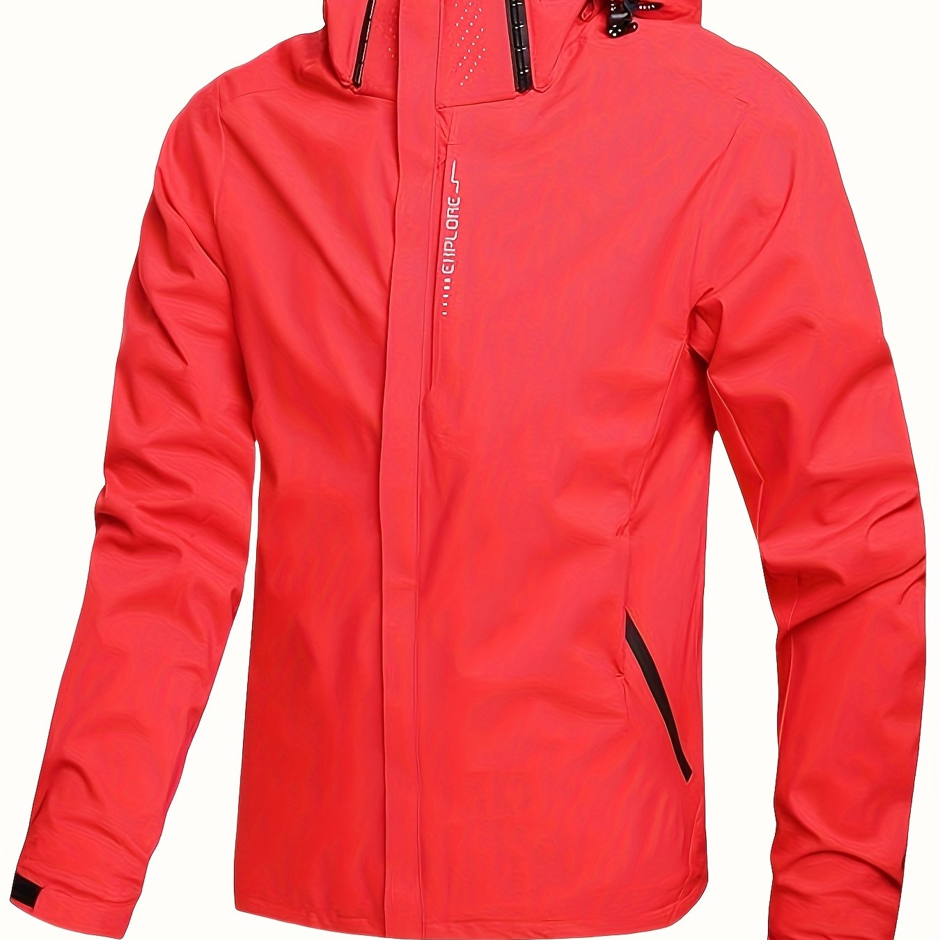 Veste coupe-vent à capuche amovible du S au 3XL