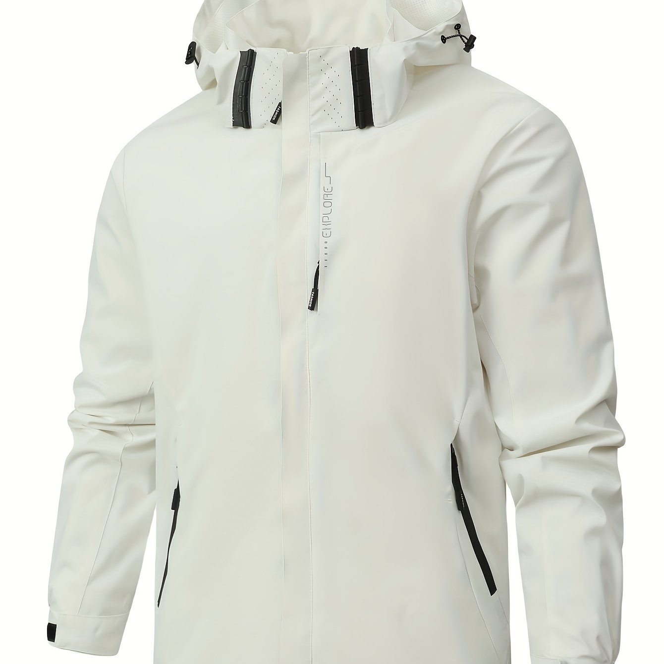 Veste coupe-vent à capuche amovible du S au 3XL