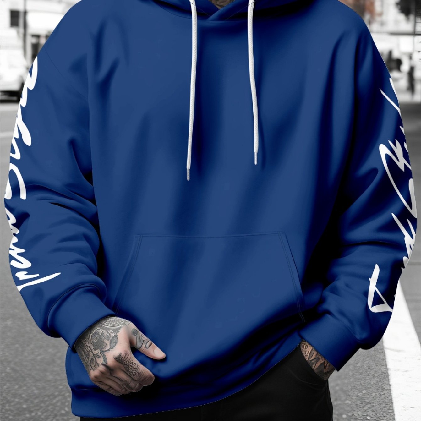 Sweat à capuche manches longues grande taille du 3XL au 7XL MAEJORKEN