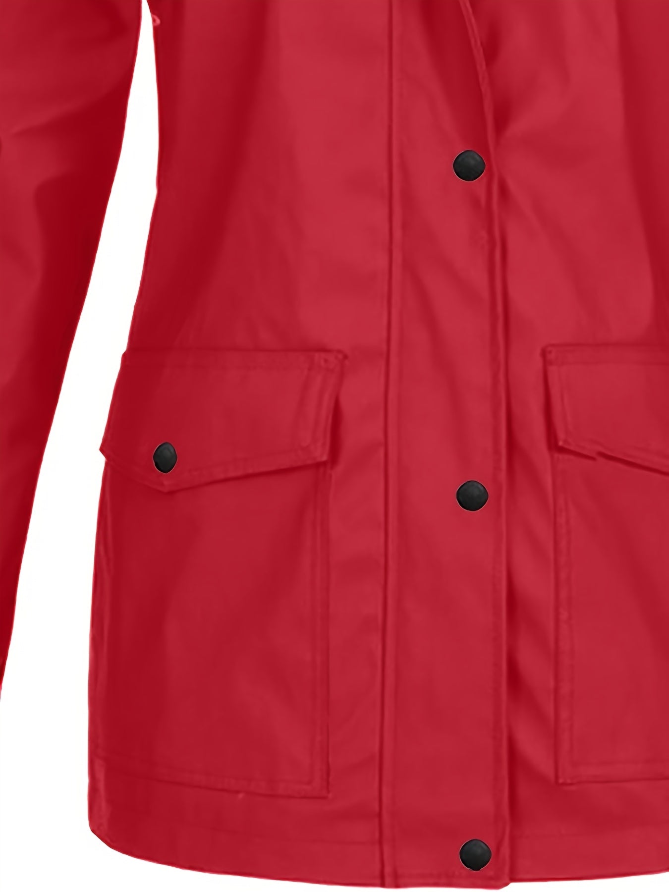 Veste longue à capuche rayée coupe vent femmes du 0XL au 5XL