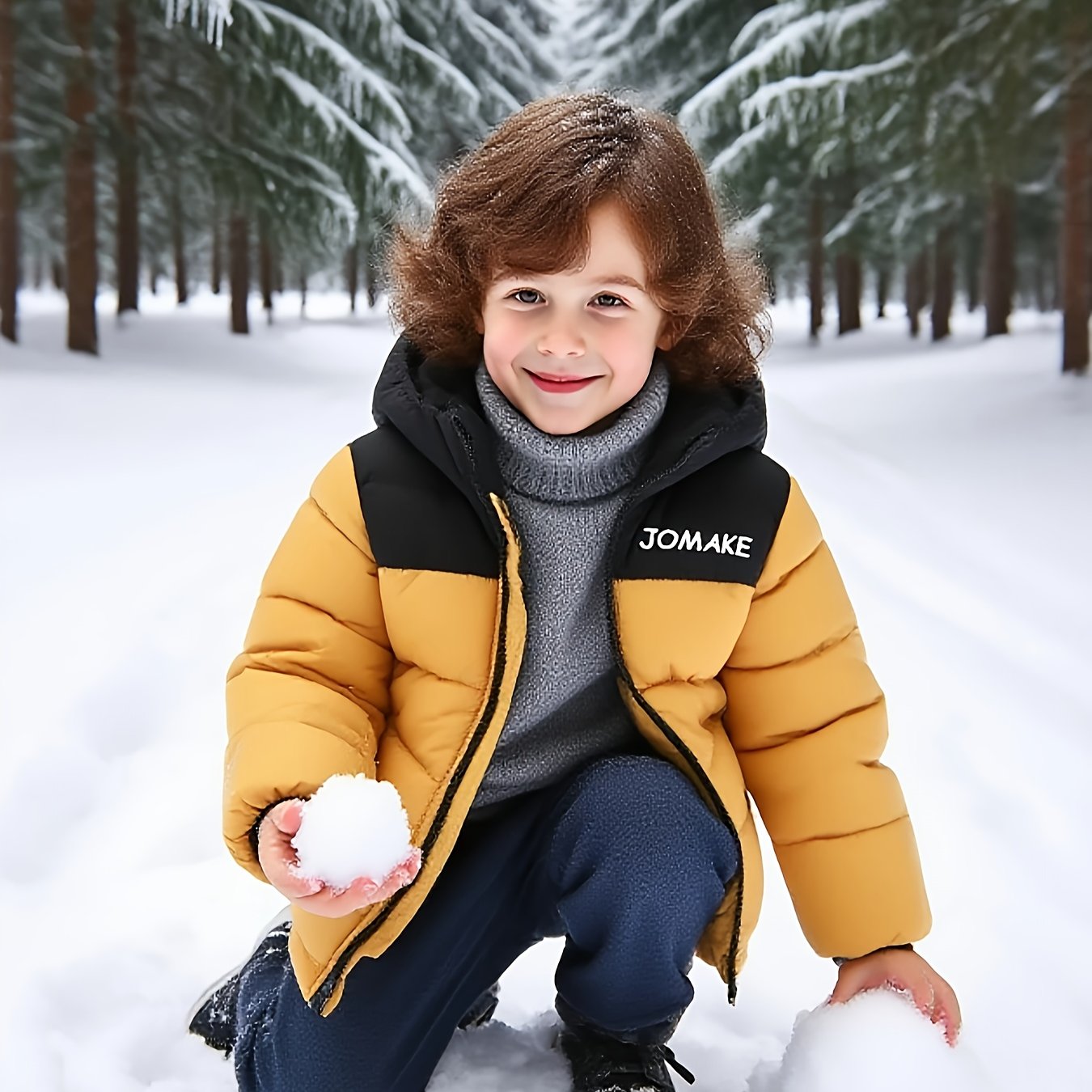 Blouson d hiver à capuche garçons du 4 au 12 ans MAEJORKEN