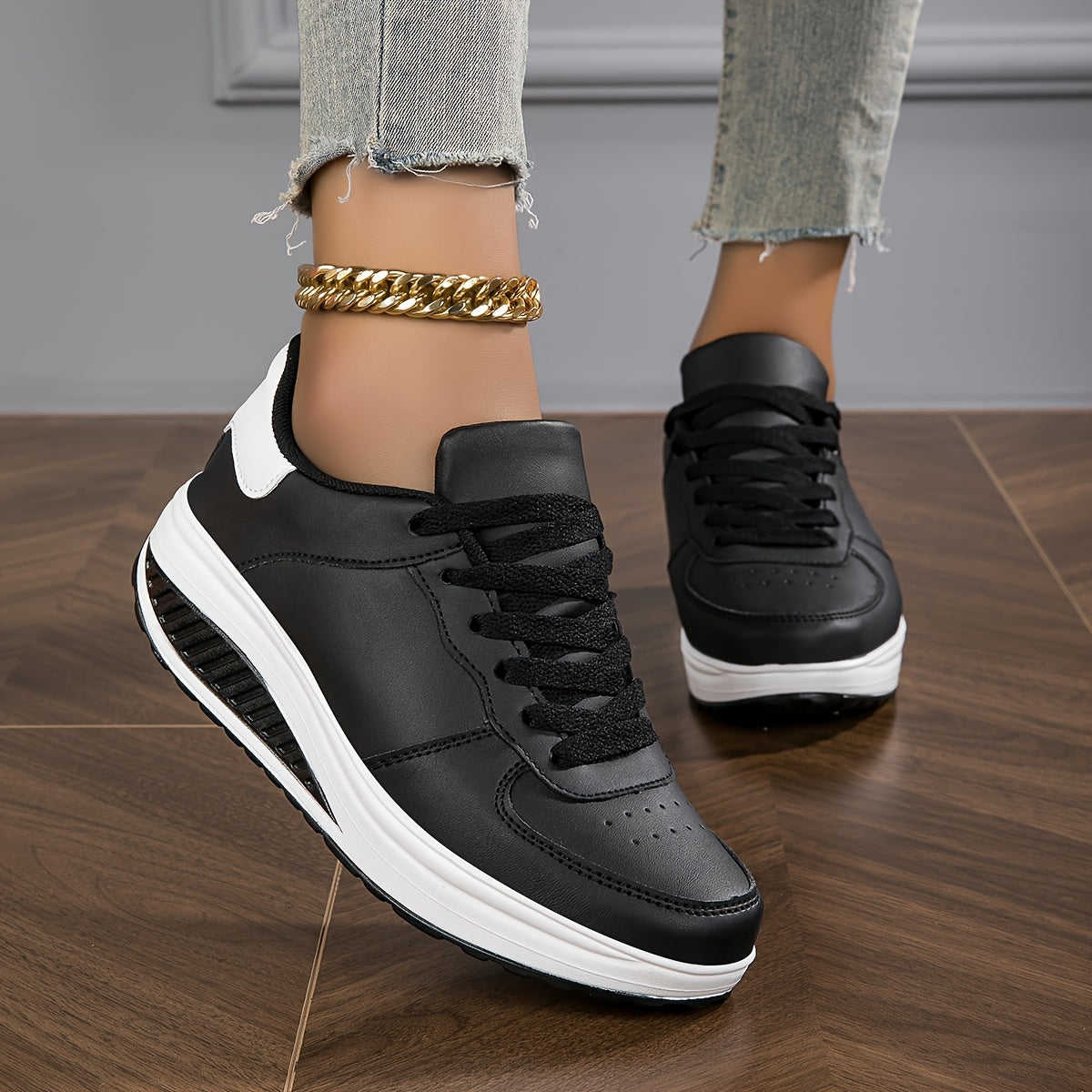 Baskets compensées à la mode confortables du 33,5 au 40