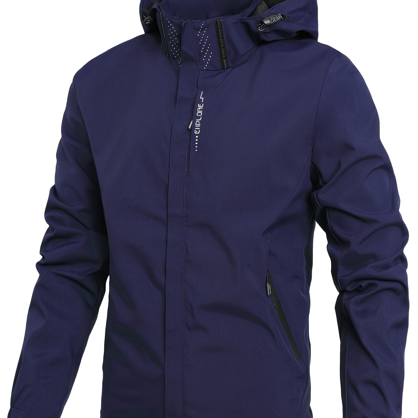 Veste coupe-vent à capuche amovible du S au 3XL