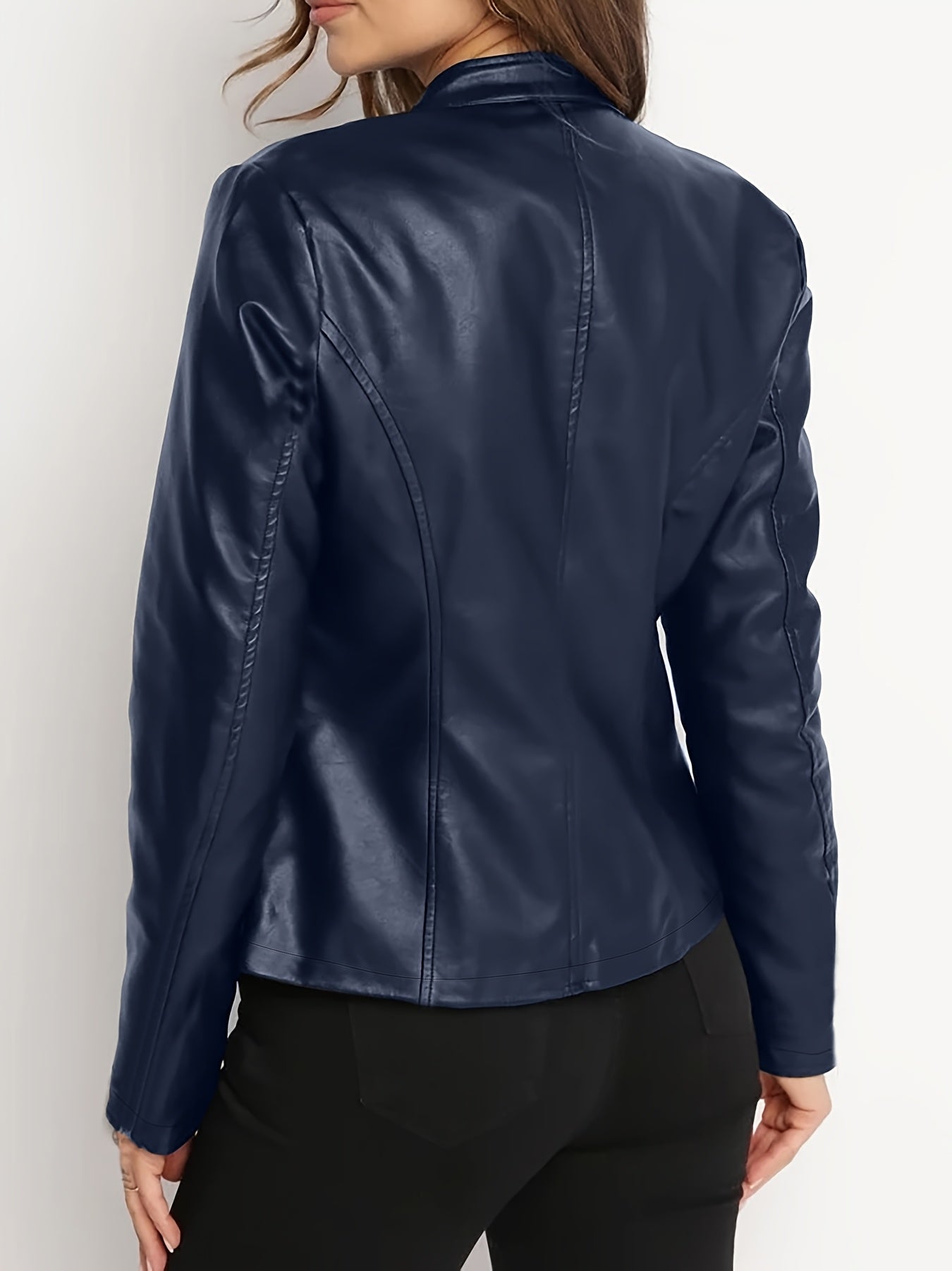 Veste élégante grande taille col montant du XL au 5XL