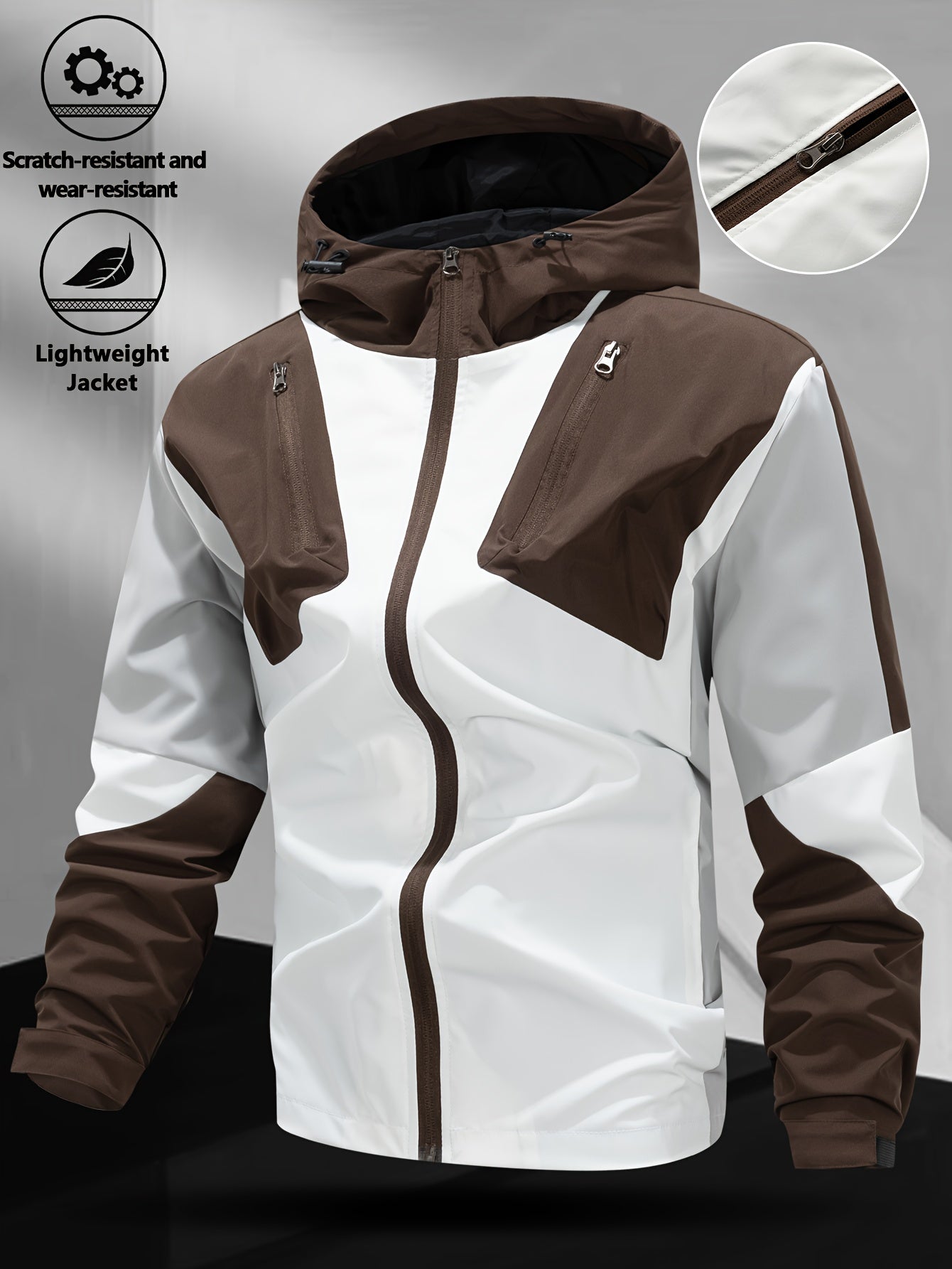 Veste coupe vent avec fermeture à glissière du XS au 2XL MAEJORKEN