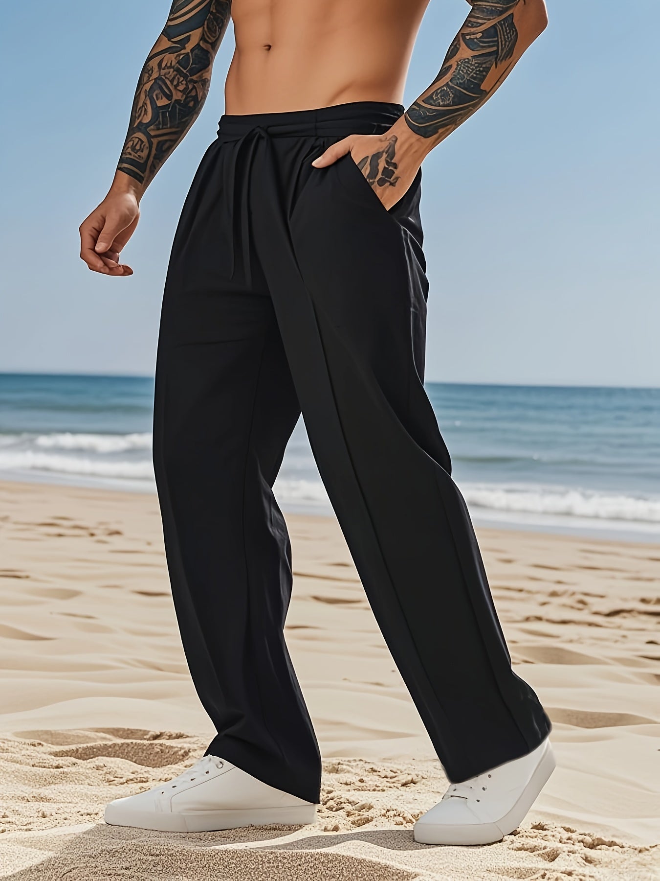 Pantalon en lin du S au 2XL MAEJORKEN