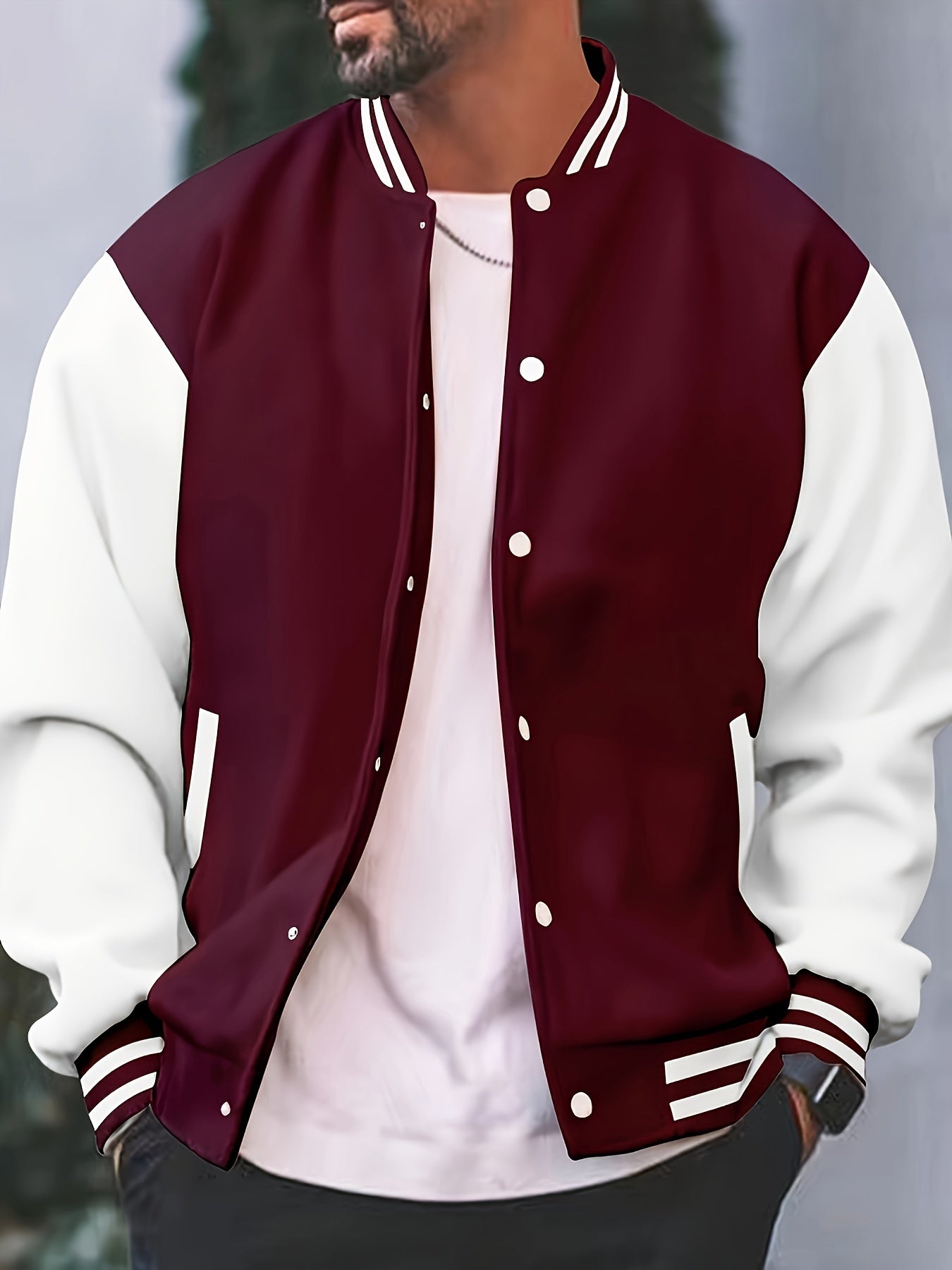 Veste de baseball avec poche du S au 3XL
