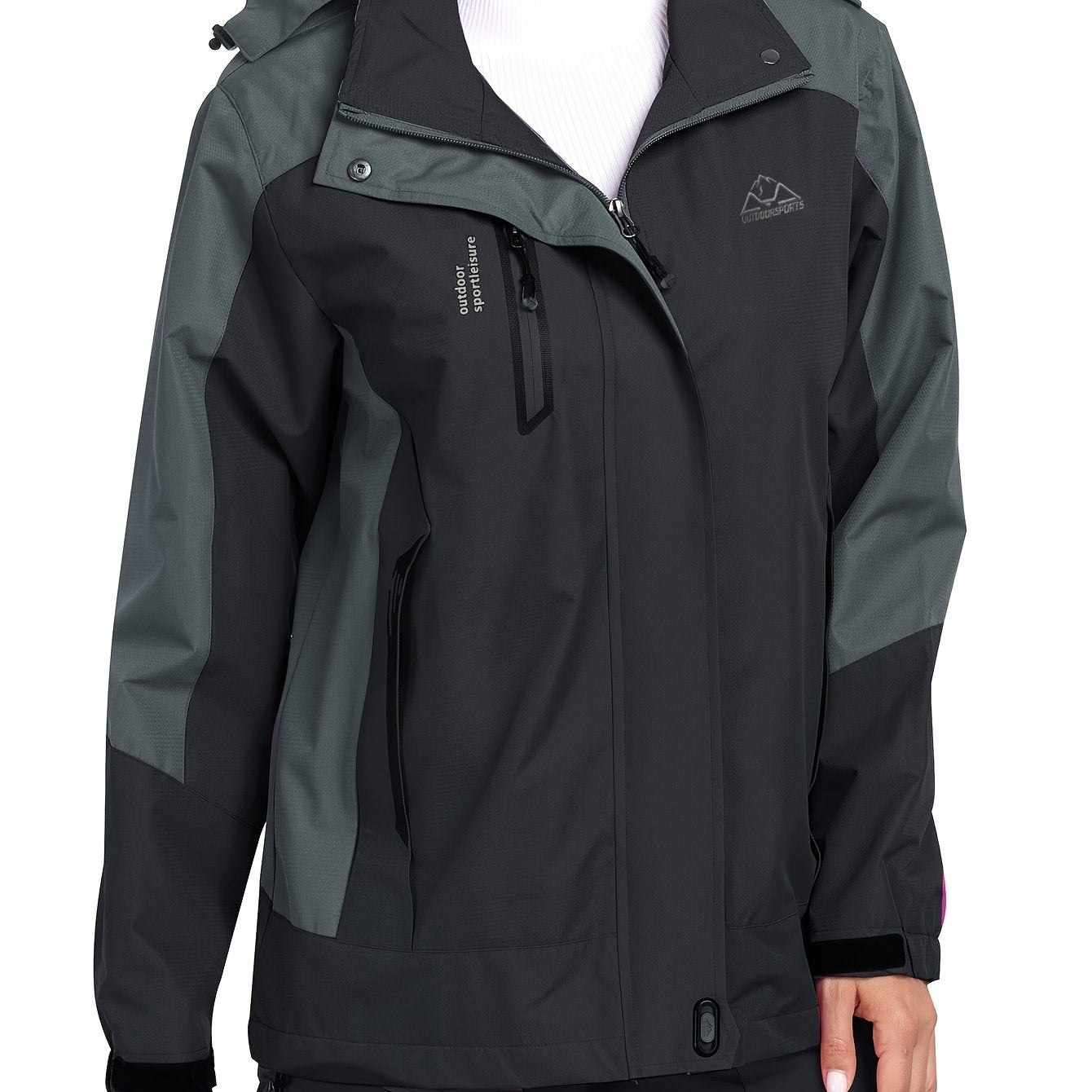 Veste d extérieur coupe-vent avec visière à capuche du S au 2XL MAEJORKEN