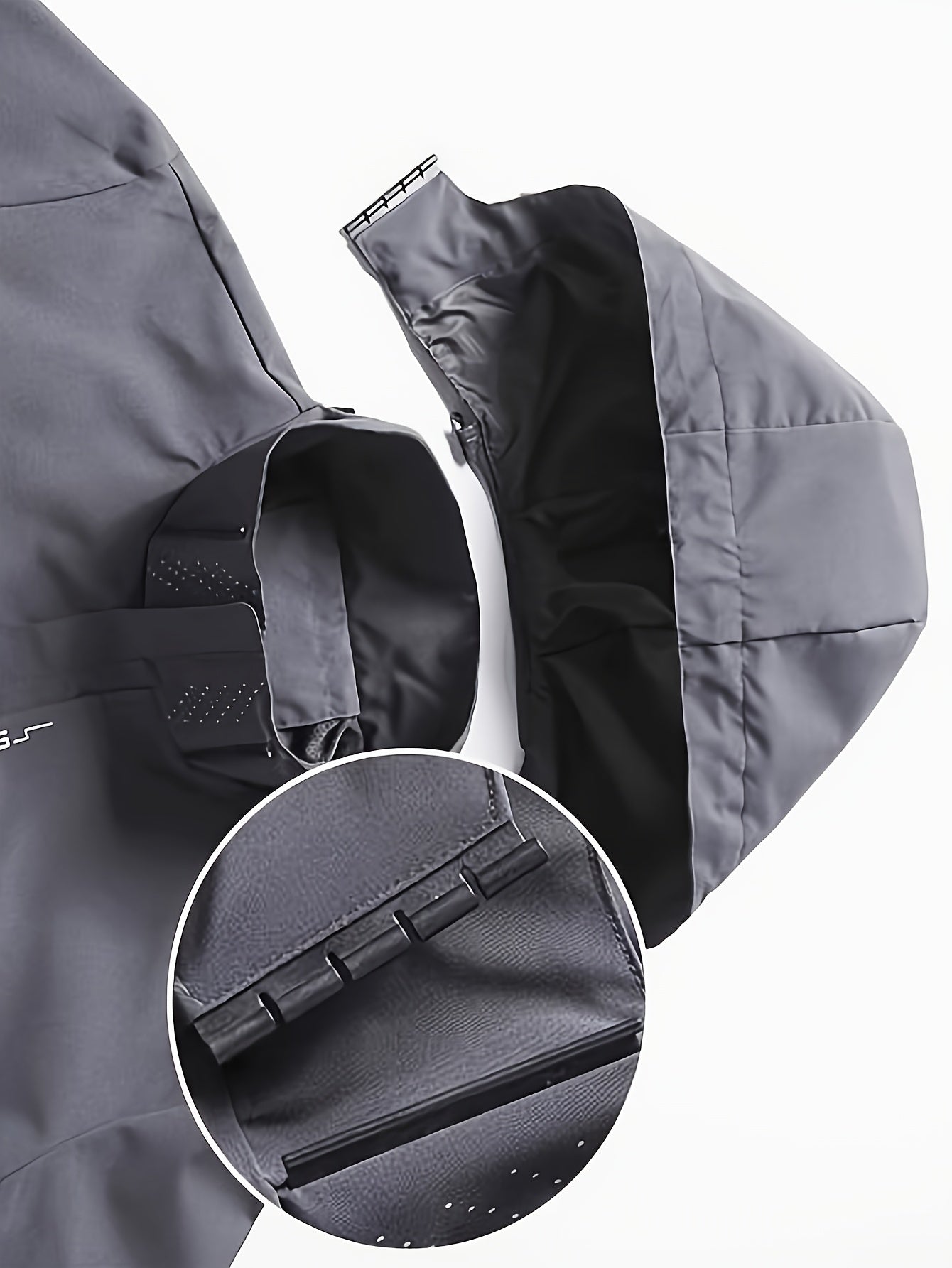 Veste coupe-vent à capuche amovible du S au 3XL